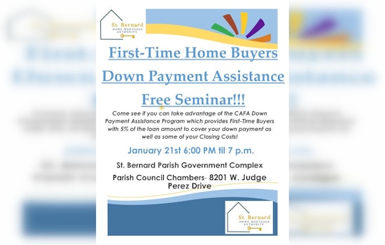 St. Bernard Home Mortgage Authority to Unveil Down Payment Assistance Program for First-Time Buyers