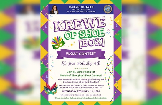St. John the Baptist Parish Invites Students to Celebrate Culture with 'Krewe of Shoe Box Float' Mardi Gras Contest