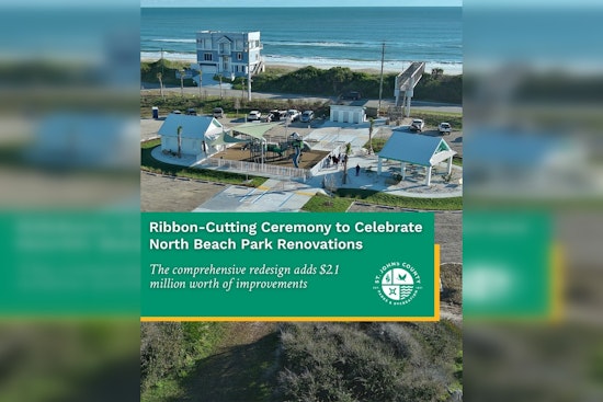 St. Johns County Celebrates $2.1 Million Renovation of North Beach Park in Vilano Beach