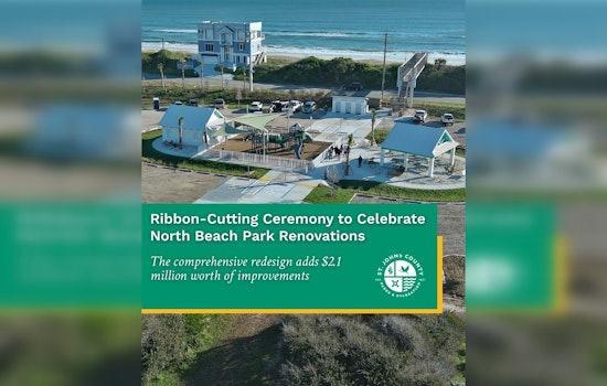St. Johns County Celebrates $2.1 Million Renovation of North Beach Park in Vilano Beach