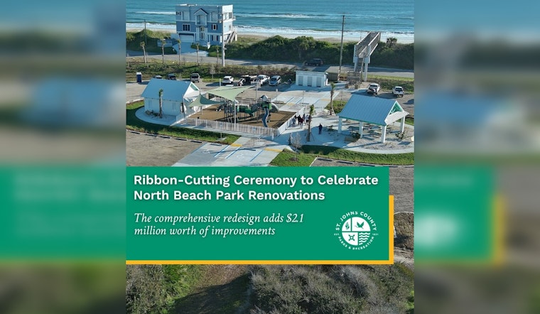 St. Johns County Celebrates $2.1 Million Renovation of North Beach Park in Vilano Beach