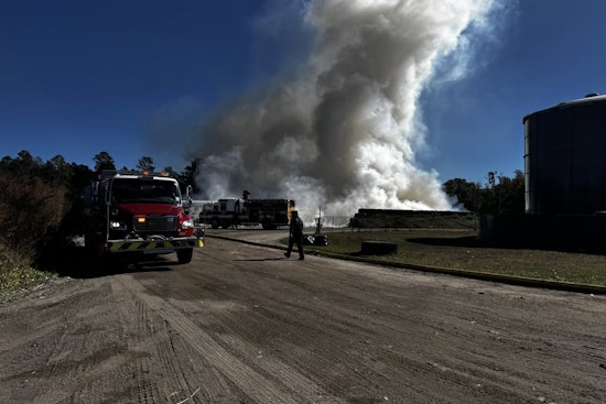 St. Johns County Firefighters Subdue Major Landfill Fire Without Injury on New Year's Day