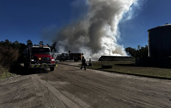 St. Johns County Firefighters Subdue Major Landfill Fire Without Injury on New Year's Day