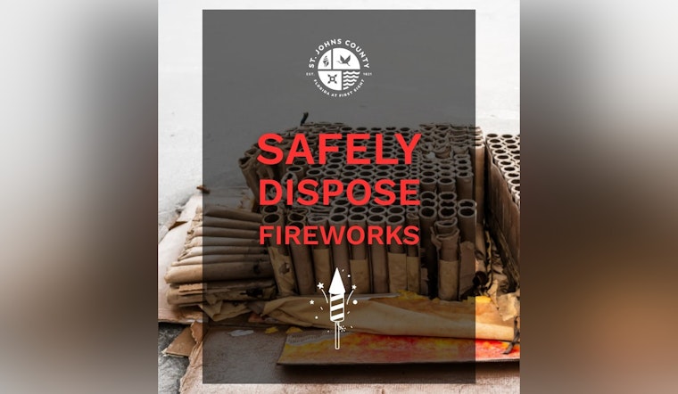 St. Johns County Issues Guide for Safe Fireworks Disposal After New Year Festivities