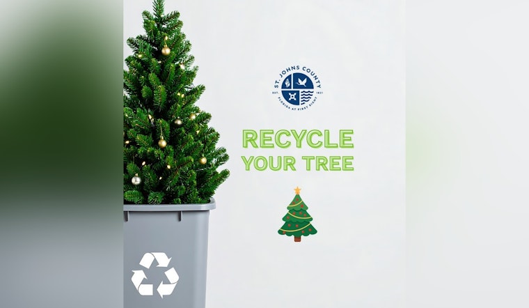 St. Johns County Launches Free Treecycling Program for Post-Holiday Eco-Friendly Tree Disposal