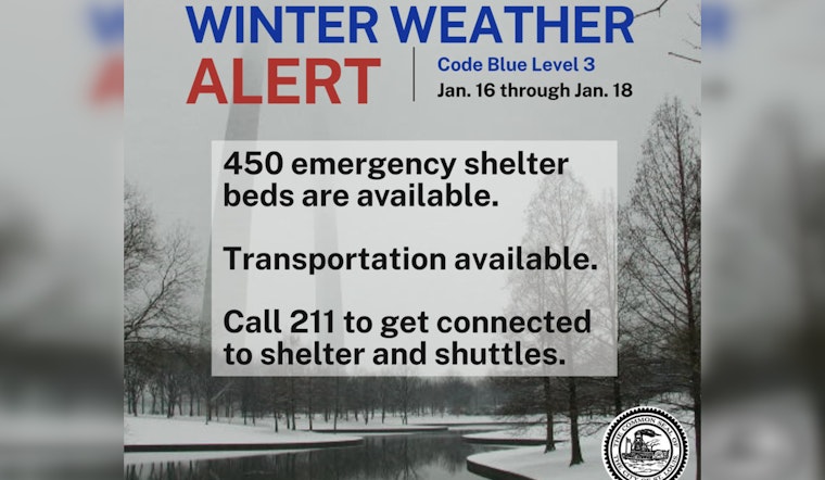 St. Louis Activates Code Blue to Protect Homeless Residents from Freezing Temperatures, Expands Shelter Capacity and Transportation Options
