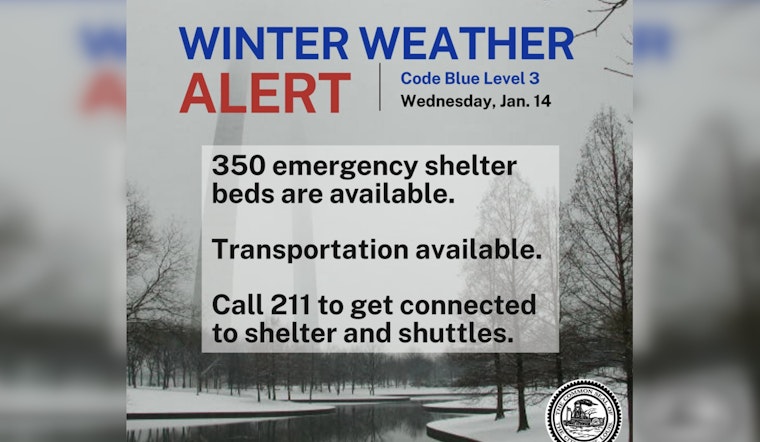 St. Louis Mobilizes 350 Emergency Beds and Transport for Homeless amid Freezing Temperatures