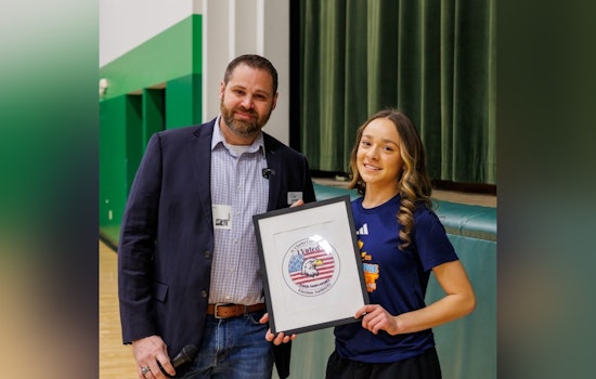 St. Patrick Student Celeste Karam Wins St. Charles County "I Voted" Sticker Contest for America's 250th Anniversary Year