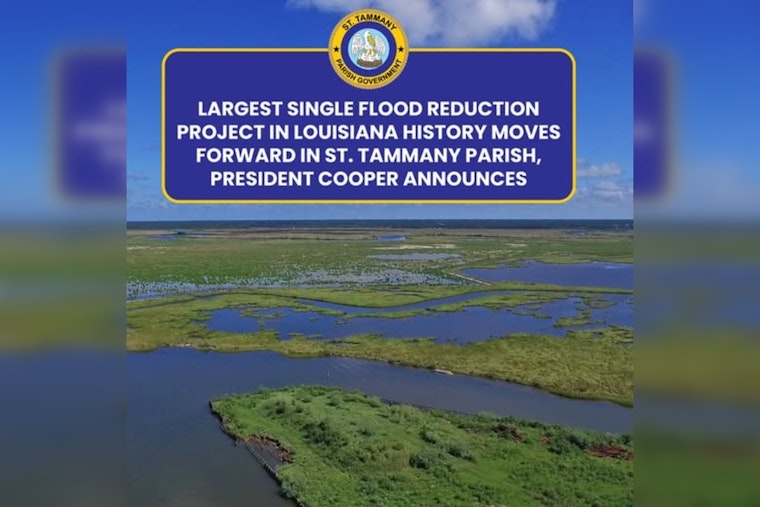 St. Tammany Parish Receives $3.75 Million for Flood Defense, Aiming to Shield Slidell and Lake Pontchartrain Areas