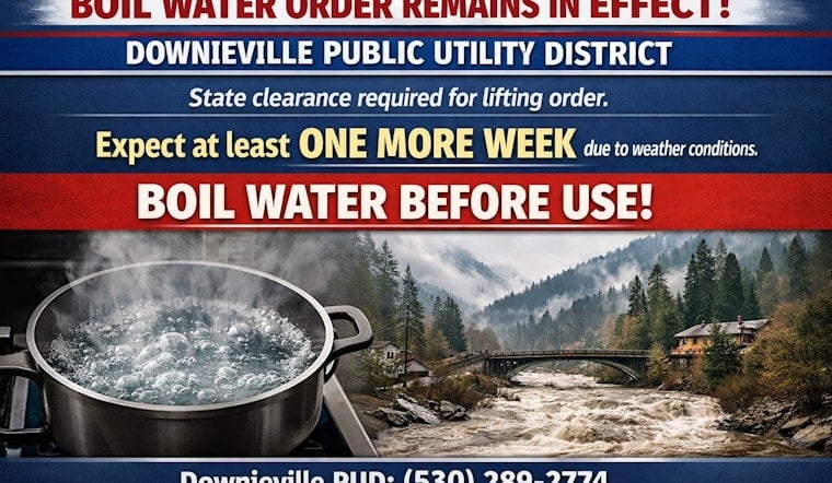 Storms Leave Downieville On Boil As Tap Water Trouble Drags On