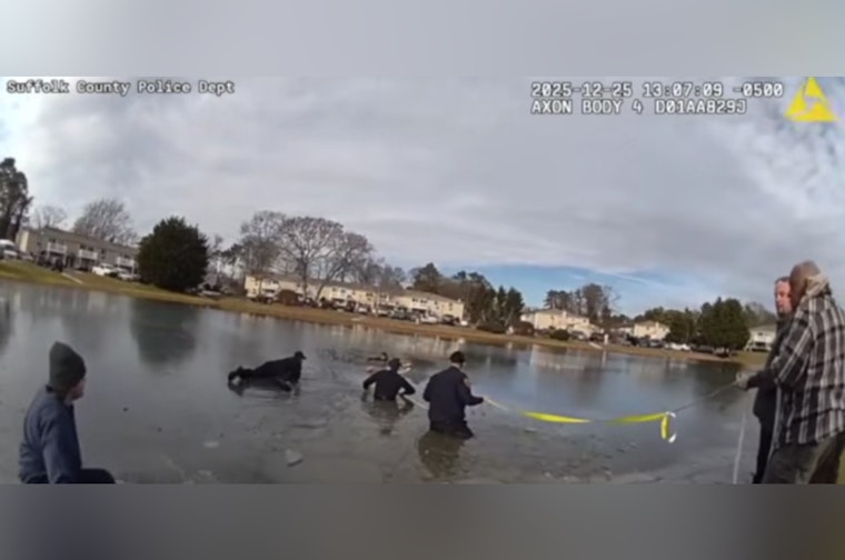 Suffolk County Police Officers Heroically Rescue 8-Year-Old Boy from Frozen Pond in East Patchogue on Christmas Day