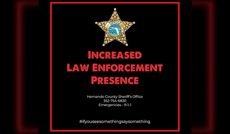 Suspect Apprehended Following Multi-Agency Search in Spring Hill, Hernando County Sheriff's Office Thanks Community
