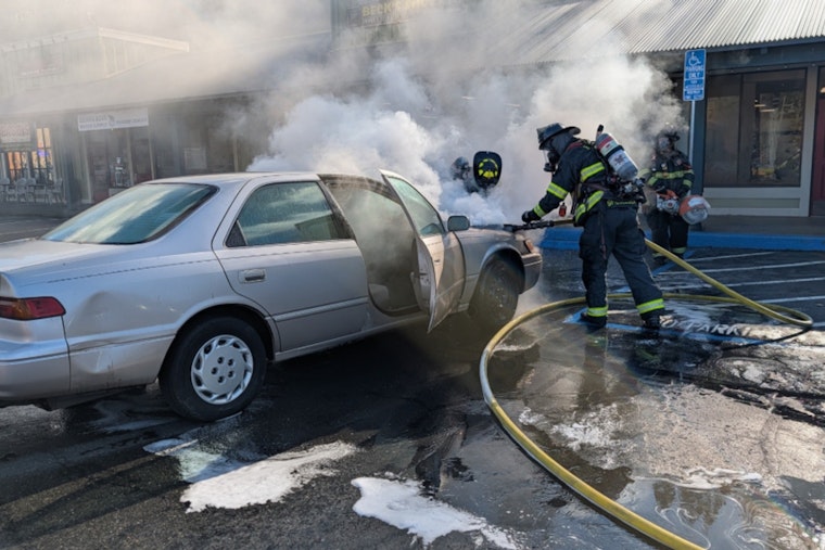 Swift Action by Firefighters and Alert Bystander Contain Vehicle Fire in Placerville