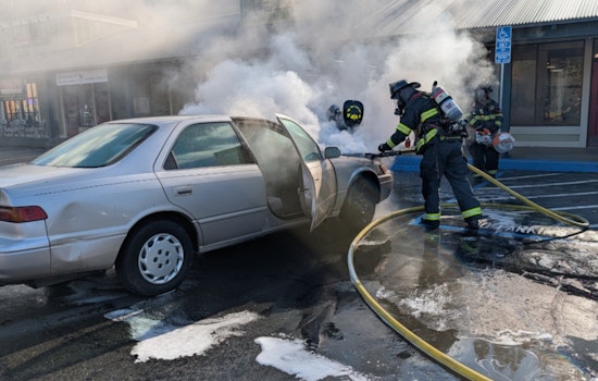 Swift Action by Firefighters and Alert Bystander Contain Vehicle Fire in Placerville