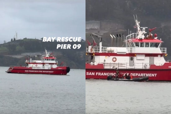 Swift Rescue at San Francisco's Pier 9 as Fire Department Saves Individual from Bay Waters