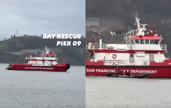 Swift Rescue at San Francisco's Pier 9 as Fire Department Saves Individual from Bay Waters