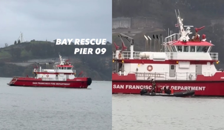 Swift Rescue at San Francisco's Pier 9 as Fire Department Saves Individual from Bay Waters