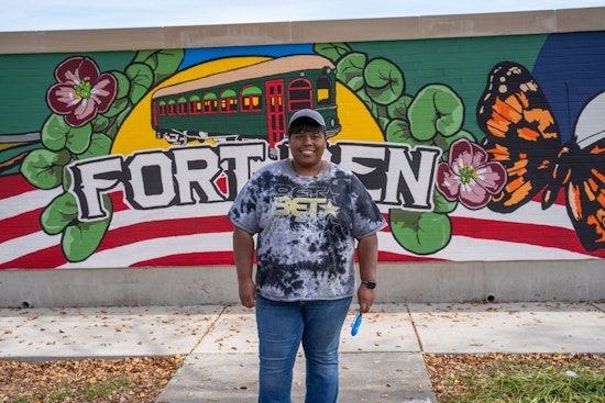 Tasha Beckwith's New Mural at Fort Harrison IndyGo Station Celebrates Lawrence's Past and Future