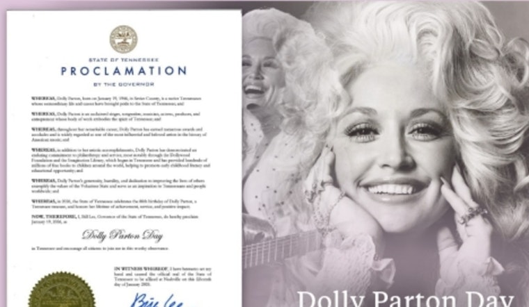 Tennessee Celebrates 'Dolly Parton Day' in Honor of Music Legend's 80th Birthday