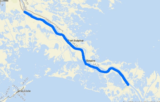 Travel Advisory, Lane Closures on LA 23 in Plaquemines Parish for Soil Borings from Jan 26-30