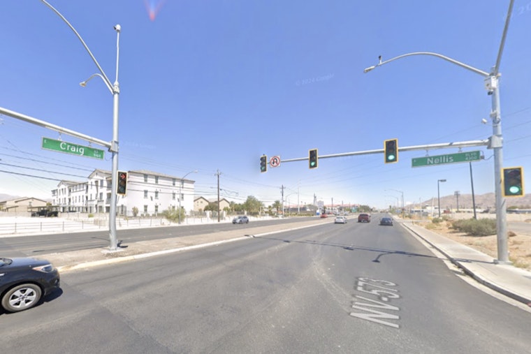 Two Injured in Early Morning Two-Vehicle Crash at Nellis and Craig in Northeast Las Vegas