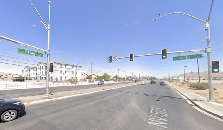 Two Injured in Early Morning Two-Vehicle Crash at Nellis and Craig in Northeast Las Vegas