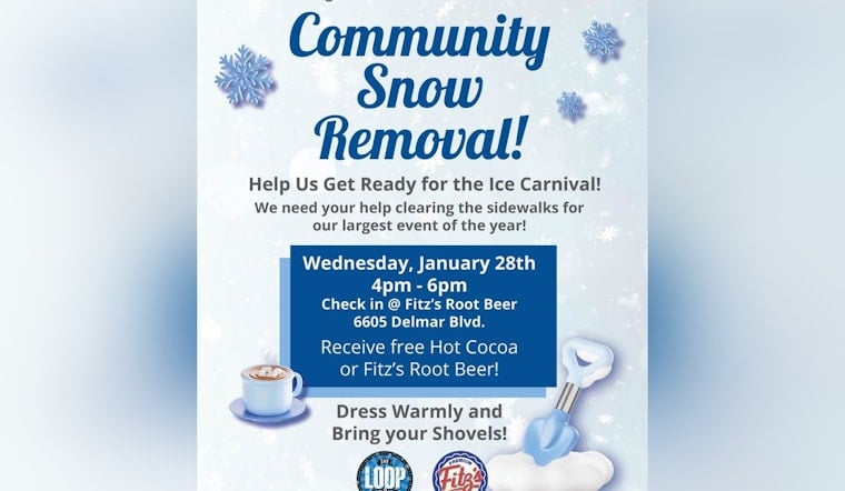 University City Rallies Volunteers for Community Snow Removal in Preparation for Ice Carnival