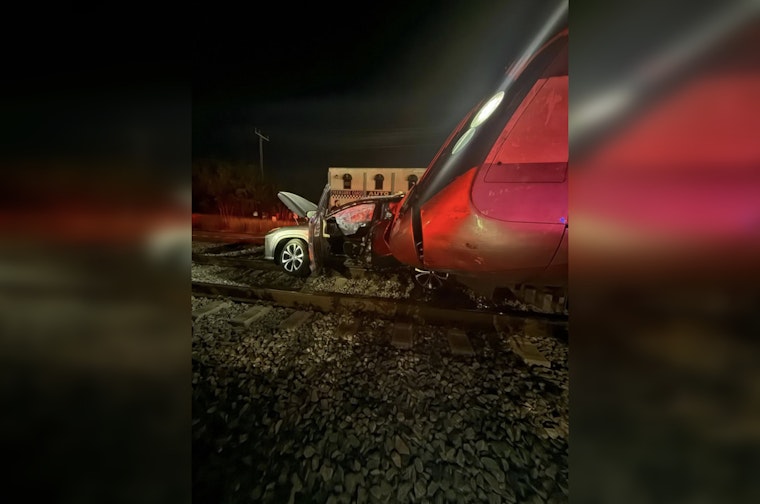 Unoccupied SUV Struck by Brightline Train in Stuart, Prompts Southeast Dixie Highway Closure
