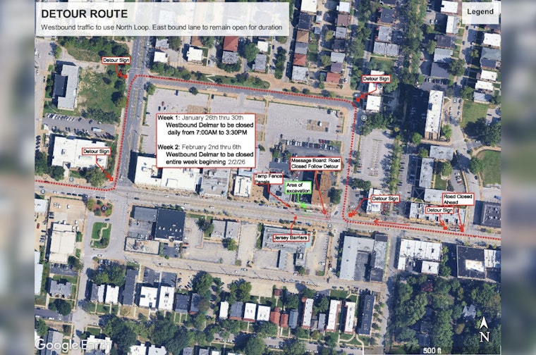 Upcoming Infrastructure Project Near LOCAL on Delmar to Impact University City Commutes Starting January 26