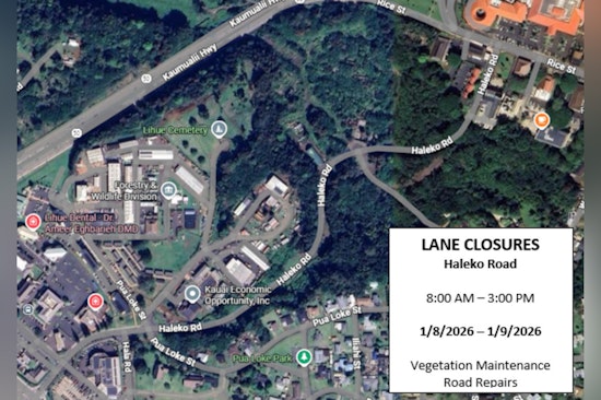 Upcoming Lane Closures on Haleko Road in Kaua'i, Plan Your Commute Accordingly