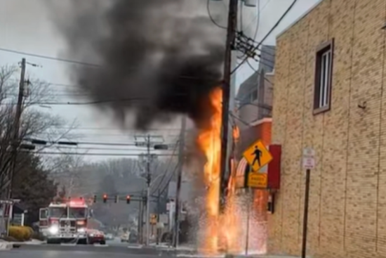 Utility Pole Fire in Bel Air Sparks Power Outages and Road Closure on New Year's Eve