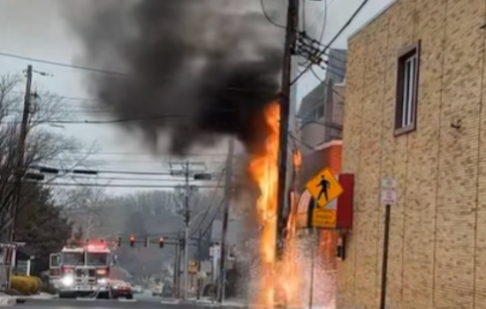 Utility Pole Fire in Bel Air Sparks Power Outages and Road Closure on New Year's Eve