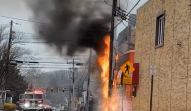 Utility Pole Fire in Bel Air Sparks Power Outages and Road Closure on New Year's Eve