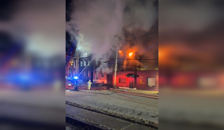 Vacant North St. Louis Brick Hulk Erupts in First-Alarm Inferno