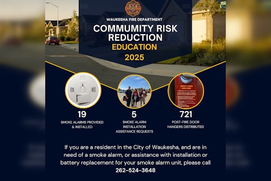 Waukesha Fire Department Offers Free Smoke Alarms and Safety Support During Community Risk Reduction Week
