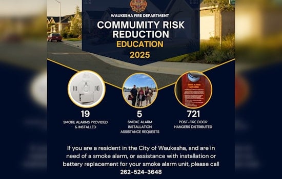 Waukesha Fire Department Offers Free Smoke Alarms and Safety Support During Community Risk Reduction Week