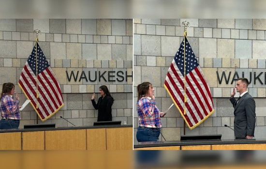 Waukesha Police Department Welcomes New Officers, Stucker and Dolphin, to Serve With Honor