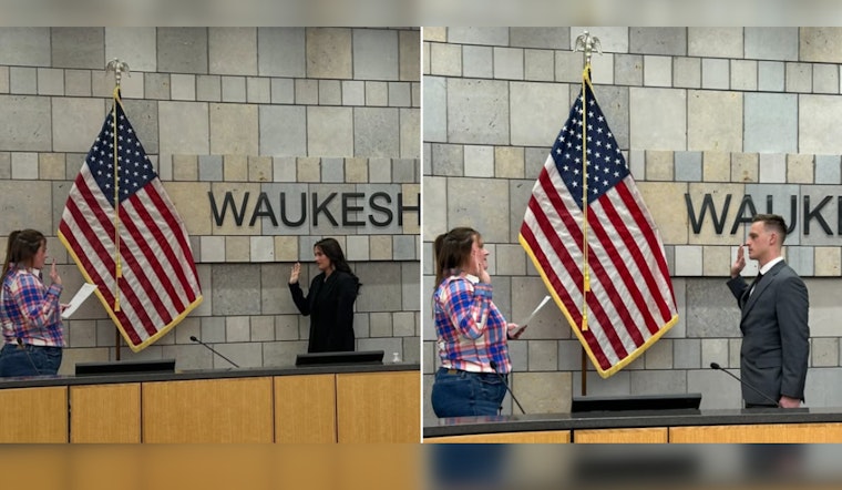 Waukesha Police Department Welcomes New Officers, Stucker and Dolphin, to Serve With Honor