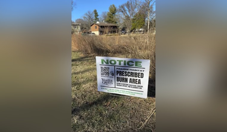 Webster Groves Announces Scheduled Prescribed Burns for Parkland Restoration