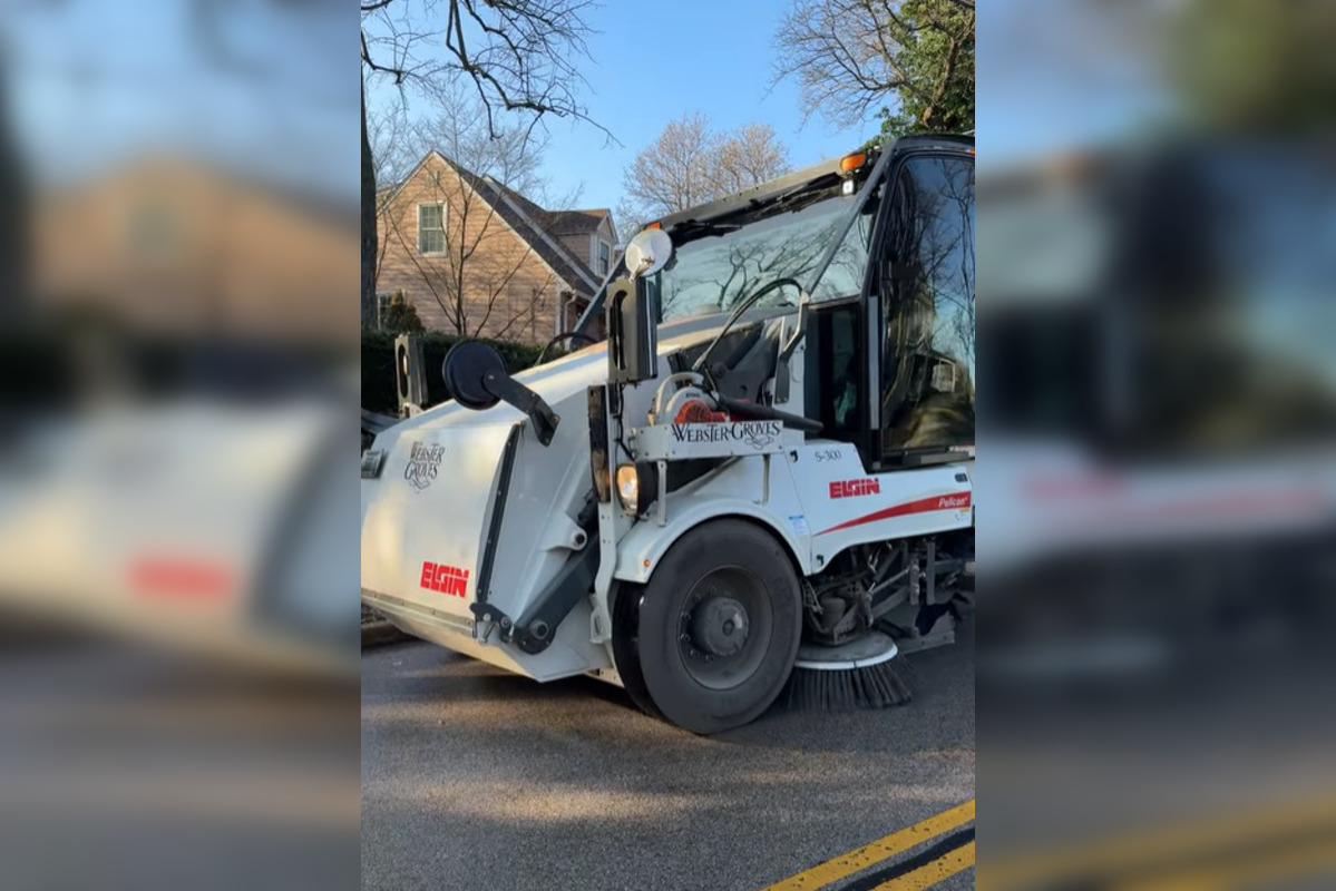 Webster Groves Rolls Out Pelican Broom Sweeper to Combat Storm Drain Clogs and Beautify Streets