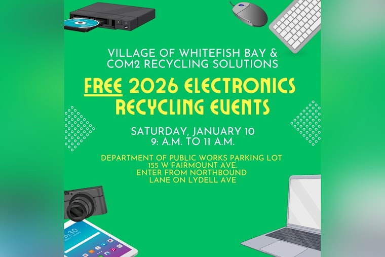 Whitefish Bay Hosts Free Electronics Recycling Event with COM2 Recycling Solutions