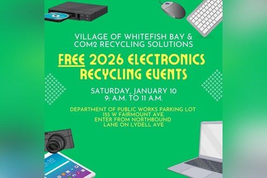 Whitefish Bay Hosts Free Electronics Recycling Event with COM2 Recycling Solutions