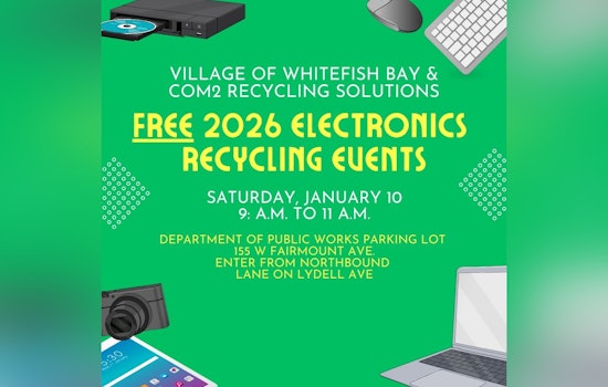 Whitefish Bay Hosts Free Electronics Recycling Event with COM2 Recycling Solutions