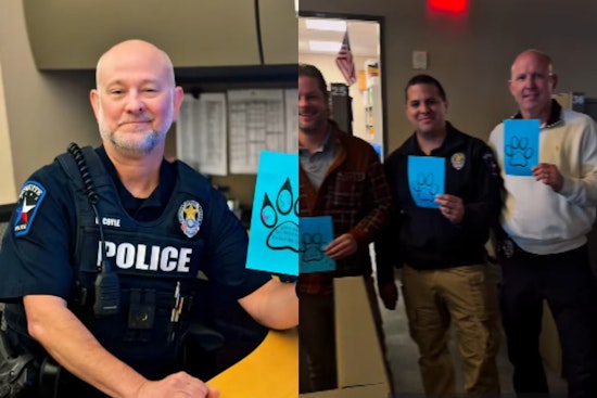 Wilkinson Middle School Honors Local Law Enforcement with Displays of Appreciation and Support in Mesquite