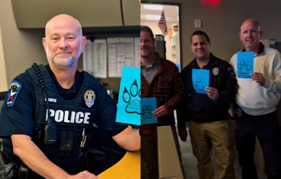 Wilkinson Middle School Honors Local Law Enforcement with Displays of Appreciation and Support in Mesquite
