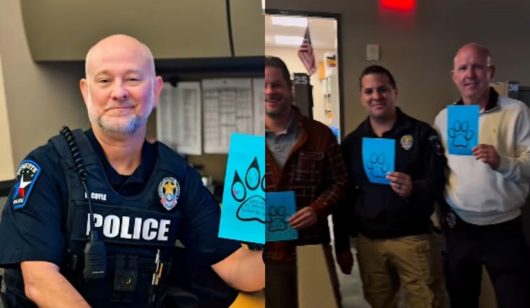 Wilkinson Middle School Honors Local Law Enforcement with Displays of Appreciation and Support in Mesquite