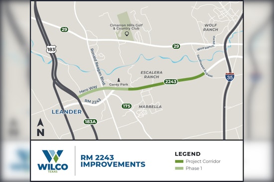 Williamson County Starts $132M Hero Way Expansion From Leander To Georgetown