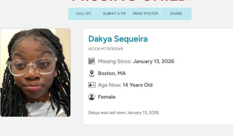 Worcester Police Department Seeks Public's Help in Locating Missing Teen Dakya Sequeira