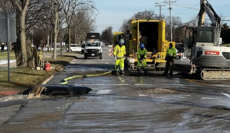 Worthington Residents Navigate Detours Amid High Street Water Main Repair, No Timeline for Reopening Yet