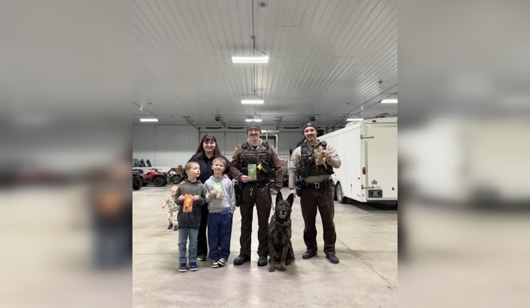 Wright County K9 Unit Receives Generous Donation of Dog Treats from Local Family